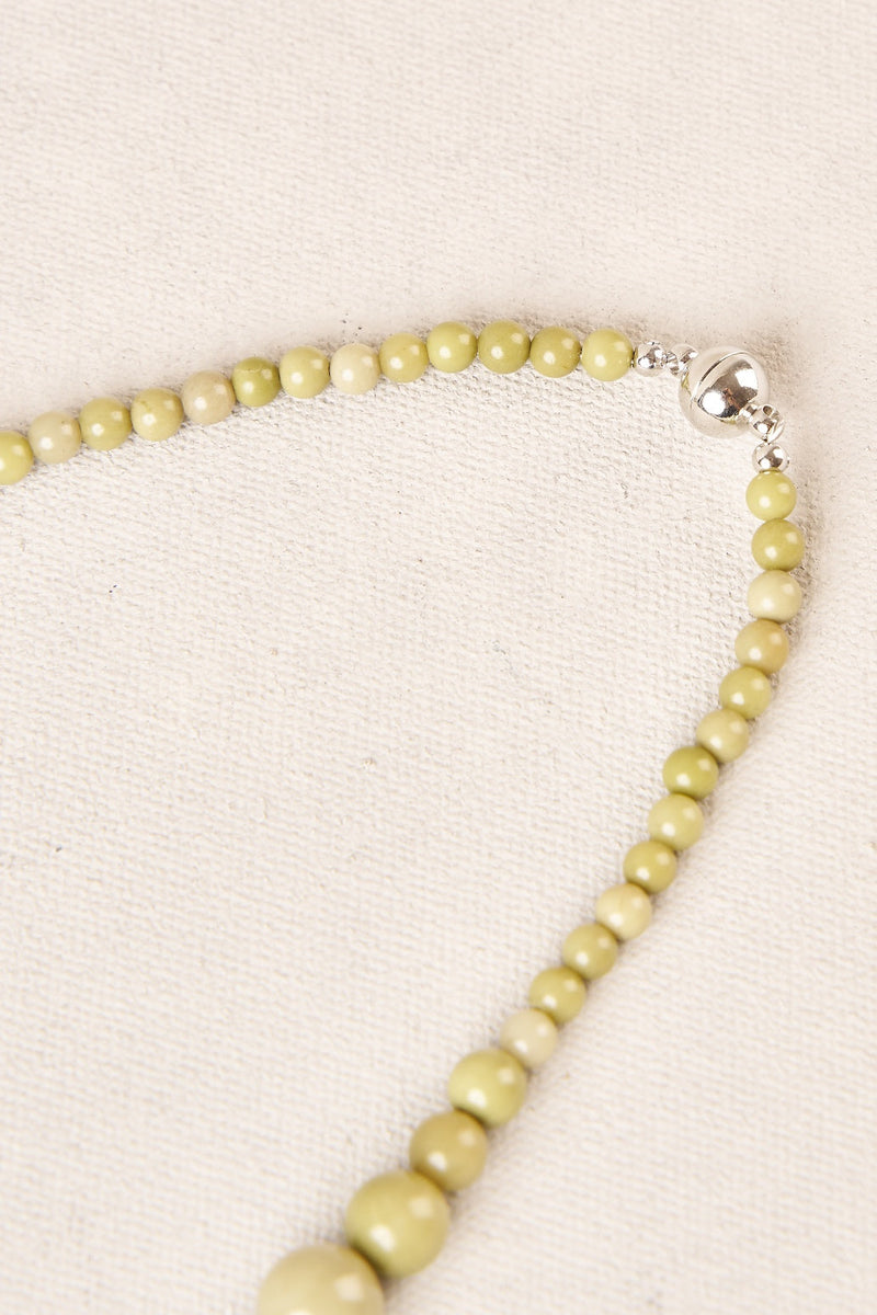 Graduate Bead Necklace - Sage