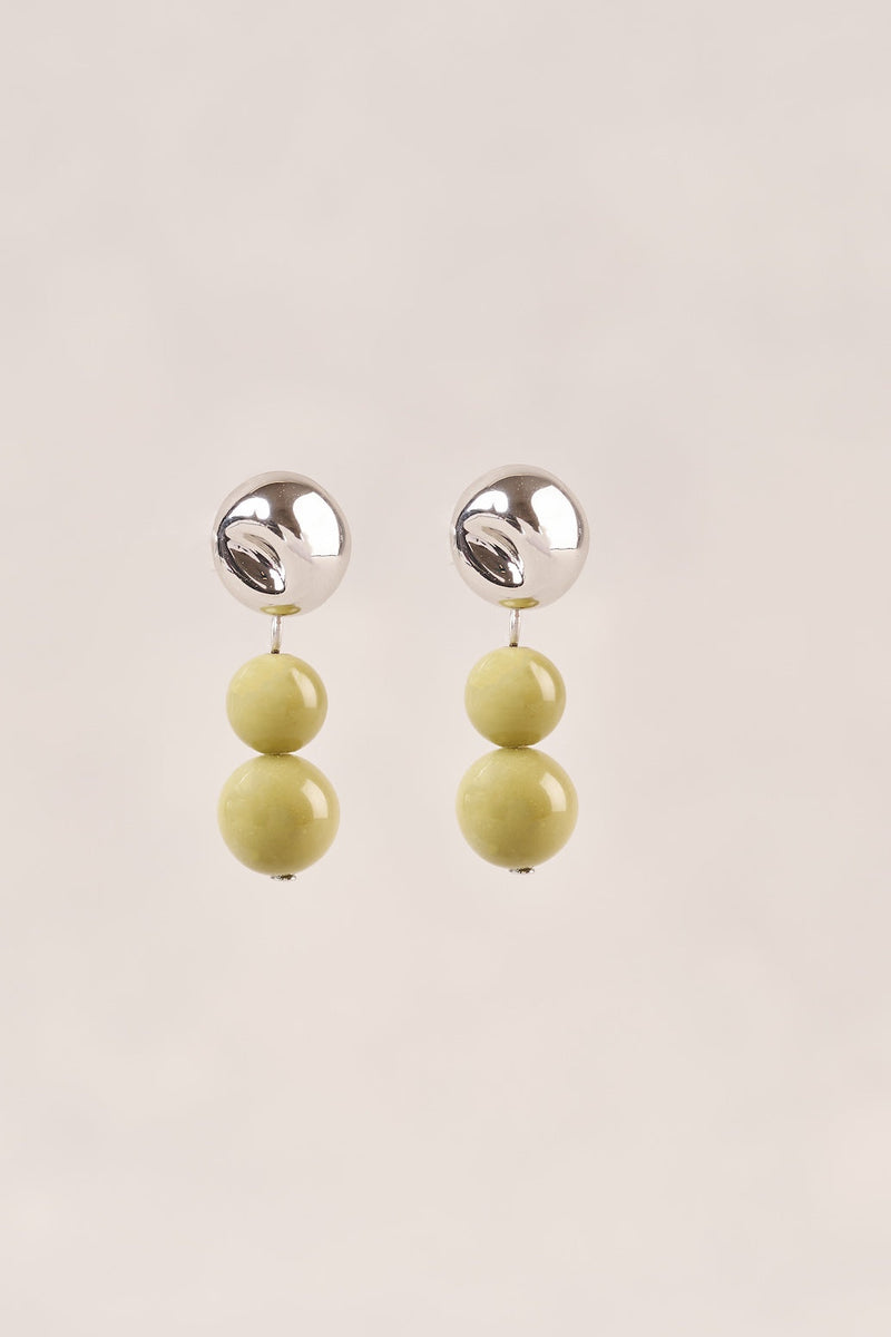 Graduate Bead Earrings - Sage