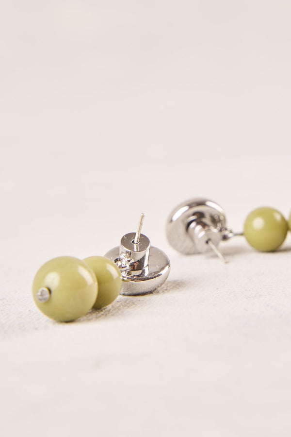 Graduate Bead Earrings - Sage