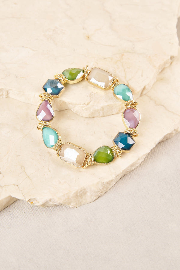 Multi Facet Stone Wrist - Multi