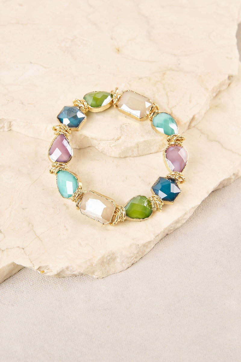 Multi Facet Stone Wrist - Multi