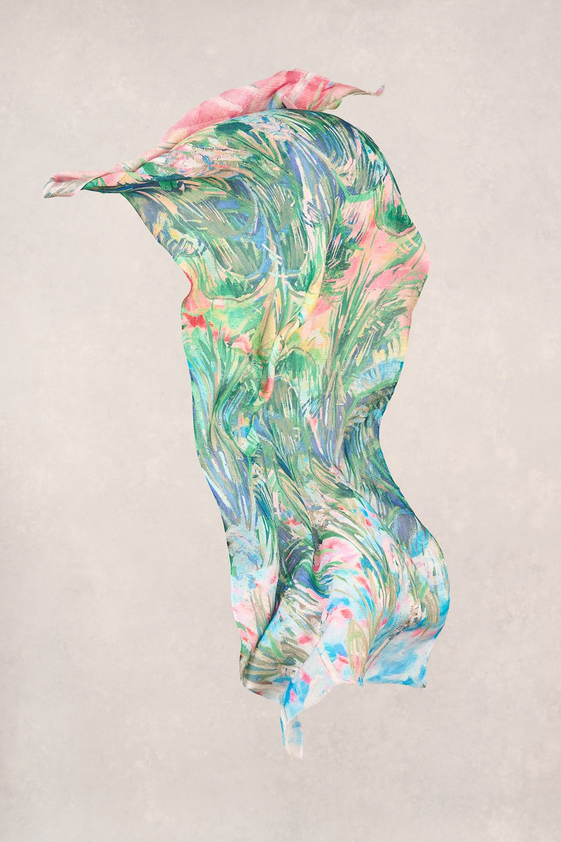 Palm Leaves Scarf - Multicolour