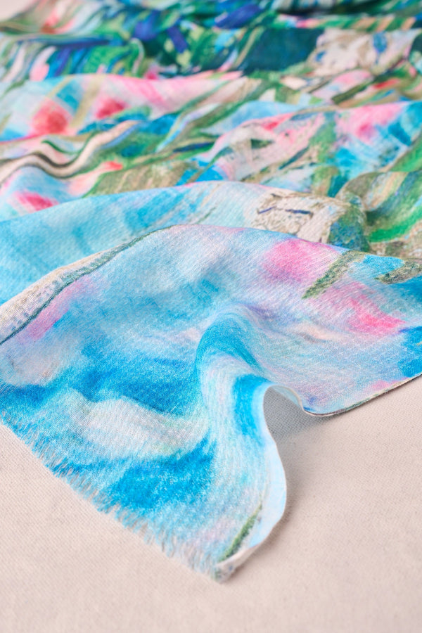 Palm Leaves Scarf - Multicolour