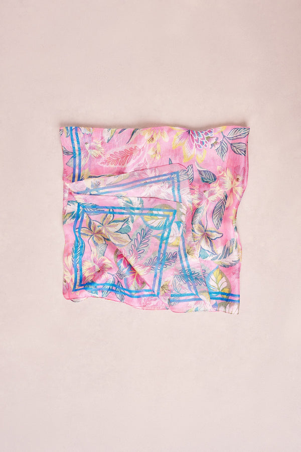 Tropical Floral Scarf - Multicolour