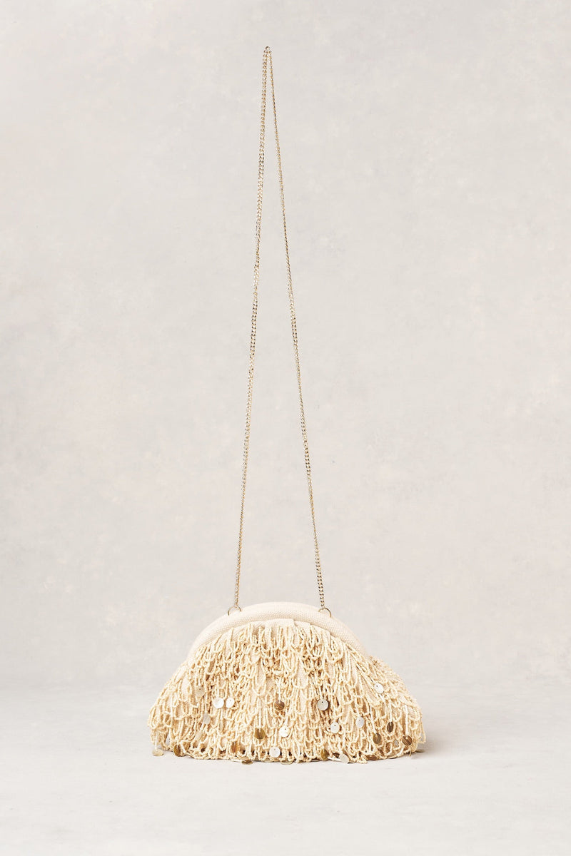 Shell Bead Clutch - Natural