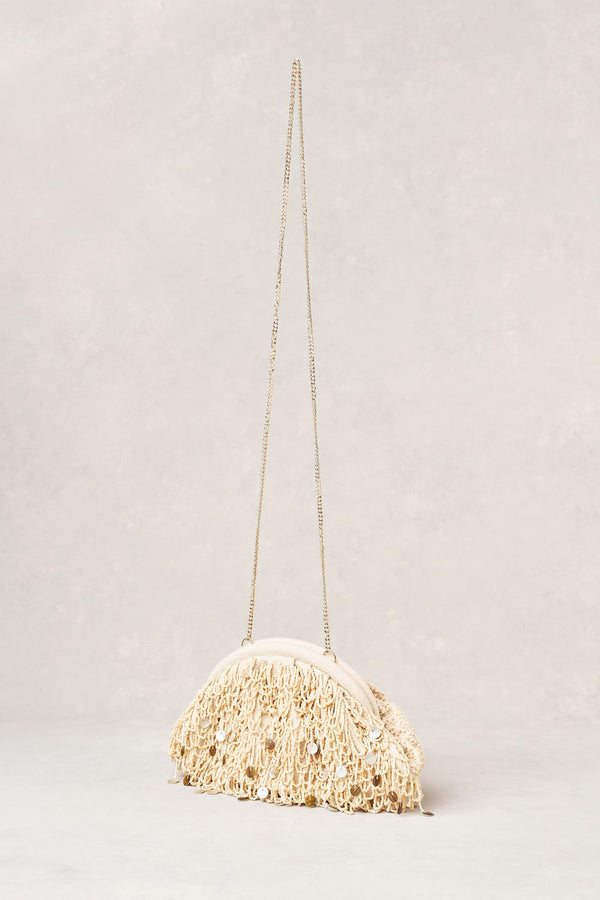 Shell Bead Clutch - Natural