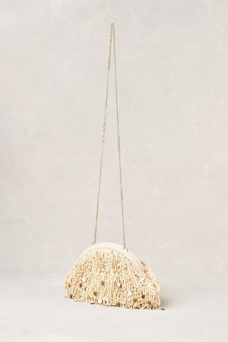 Shell Bead Clutch - Natural