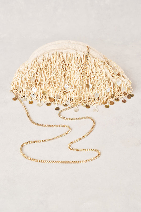 Shell Bead Clutch - Natural