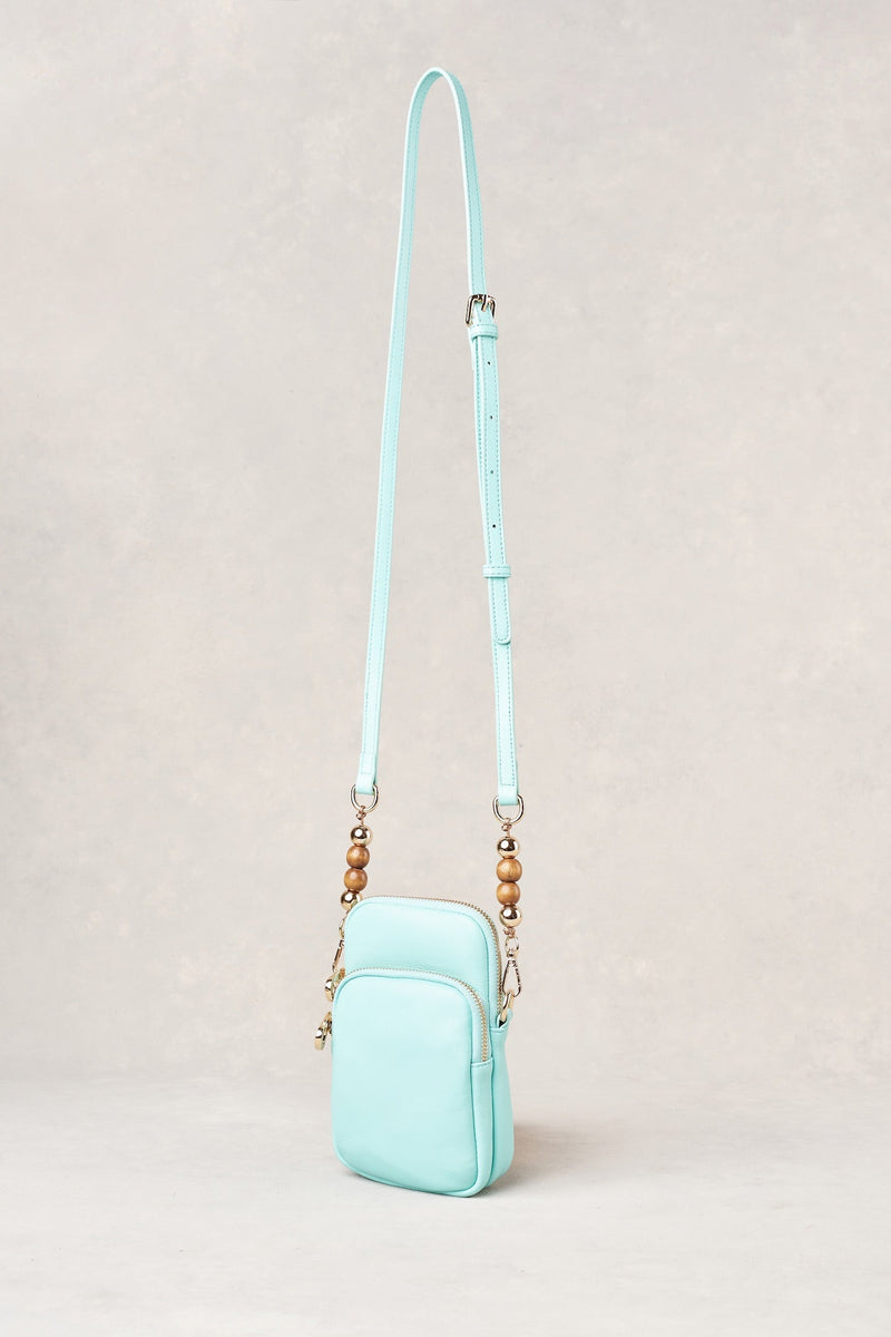 Wooden Bead Phone Bag - Teal