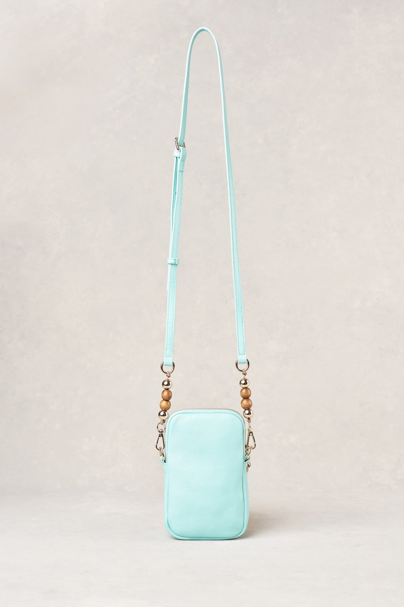 Wooden Bead Phone Bag - Teal
