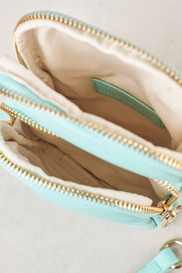 Wooden Bead Phone Bag - Teal