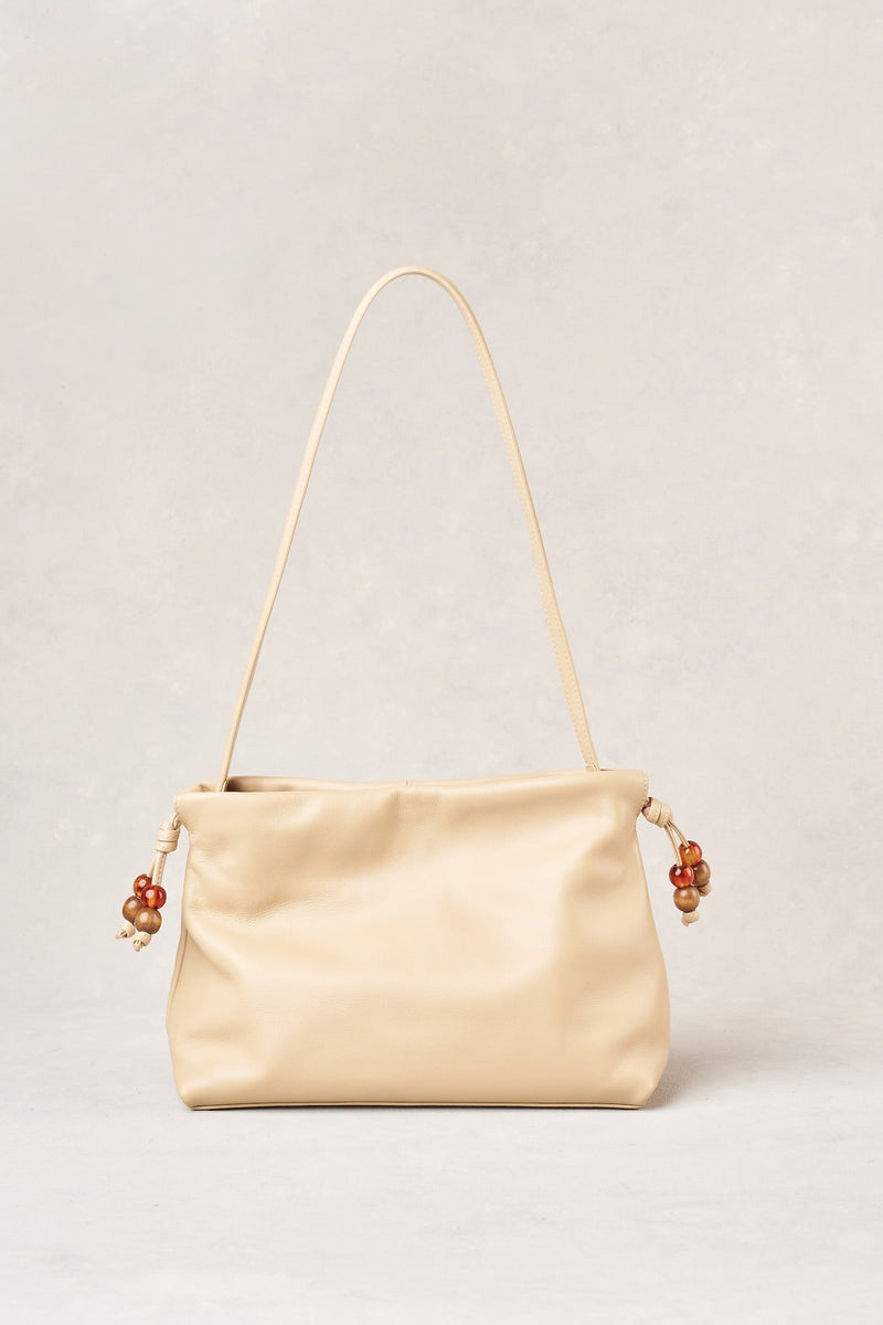 Wooden Bead Bag - Vanilla