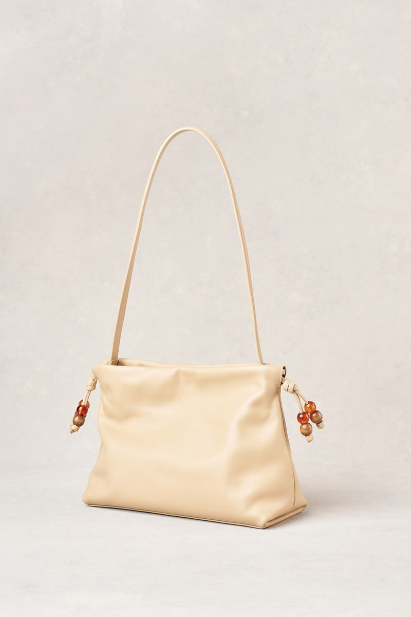 Wooden Bead Bag - Vanilla