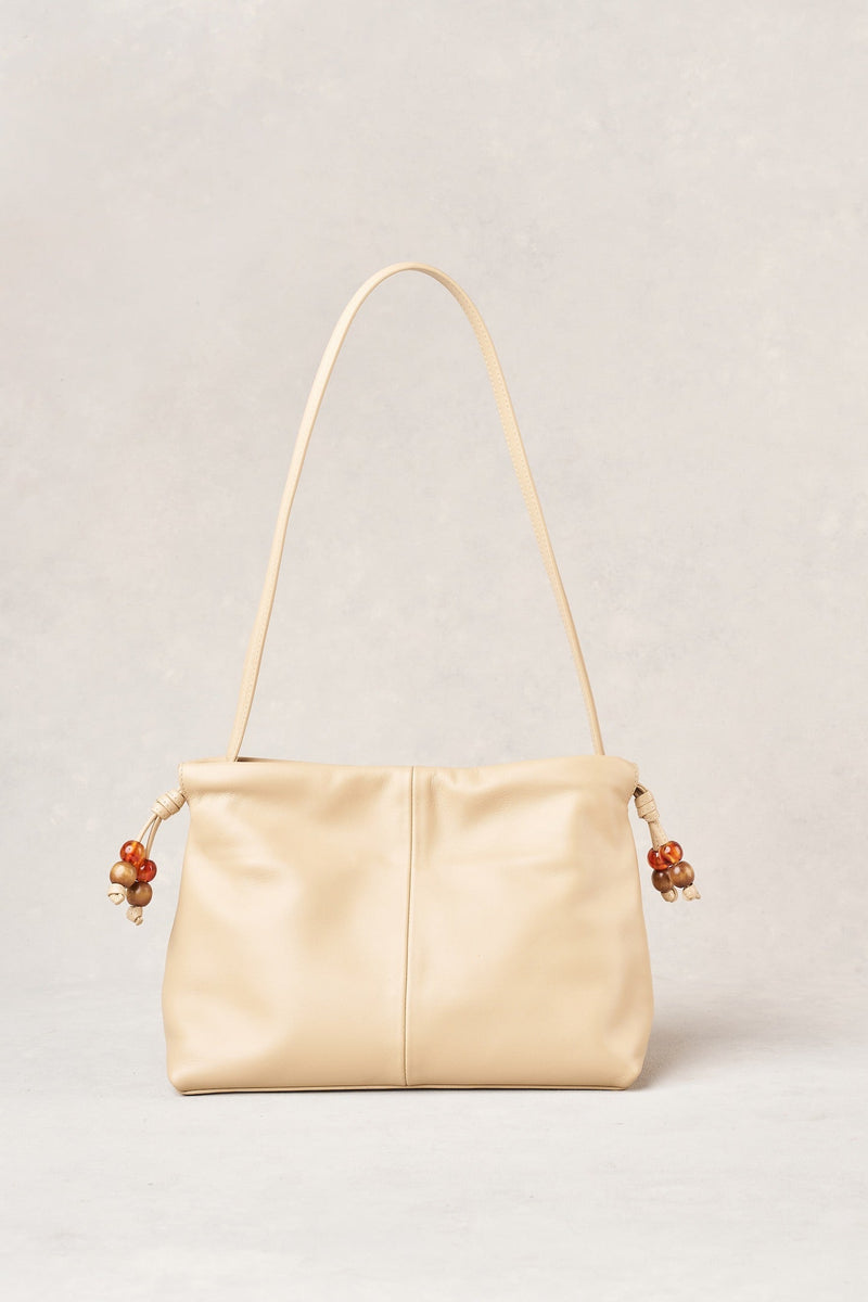 Wooden Bead Bag - Vanilla