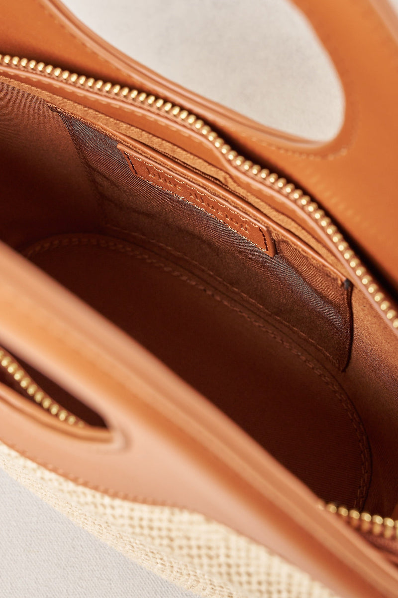 Contrasting Trim Crossbody Bag - Tan