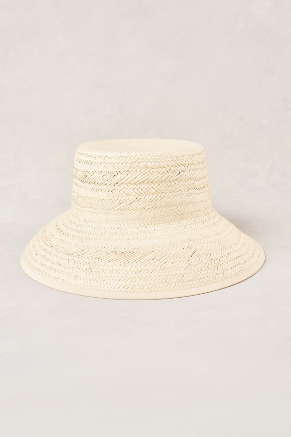 Straw Bucket Hat - Natural