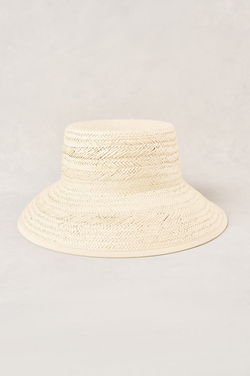 Straw Bucket Hat - Natural