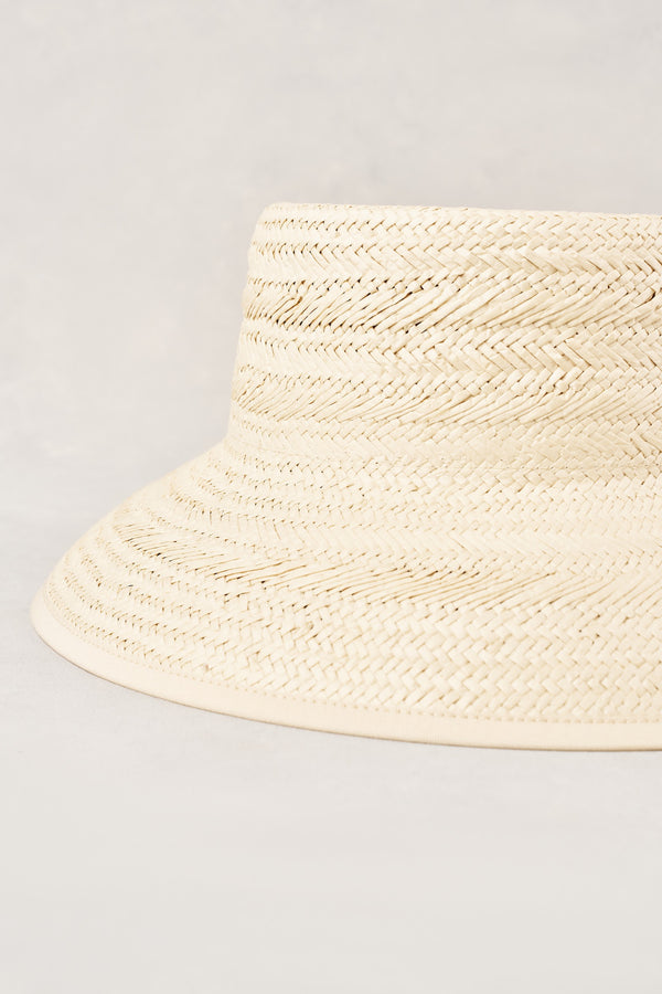 Straw Bucket Hat - Natural
