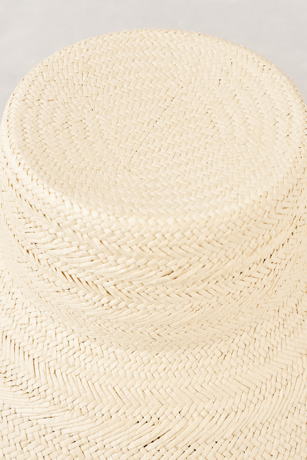 Straw Bucket Hat - Natural