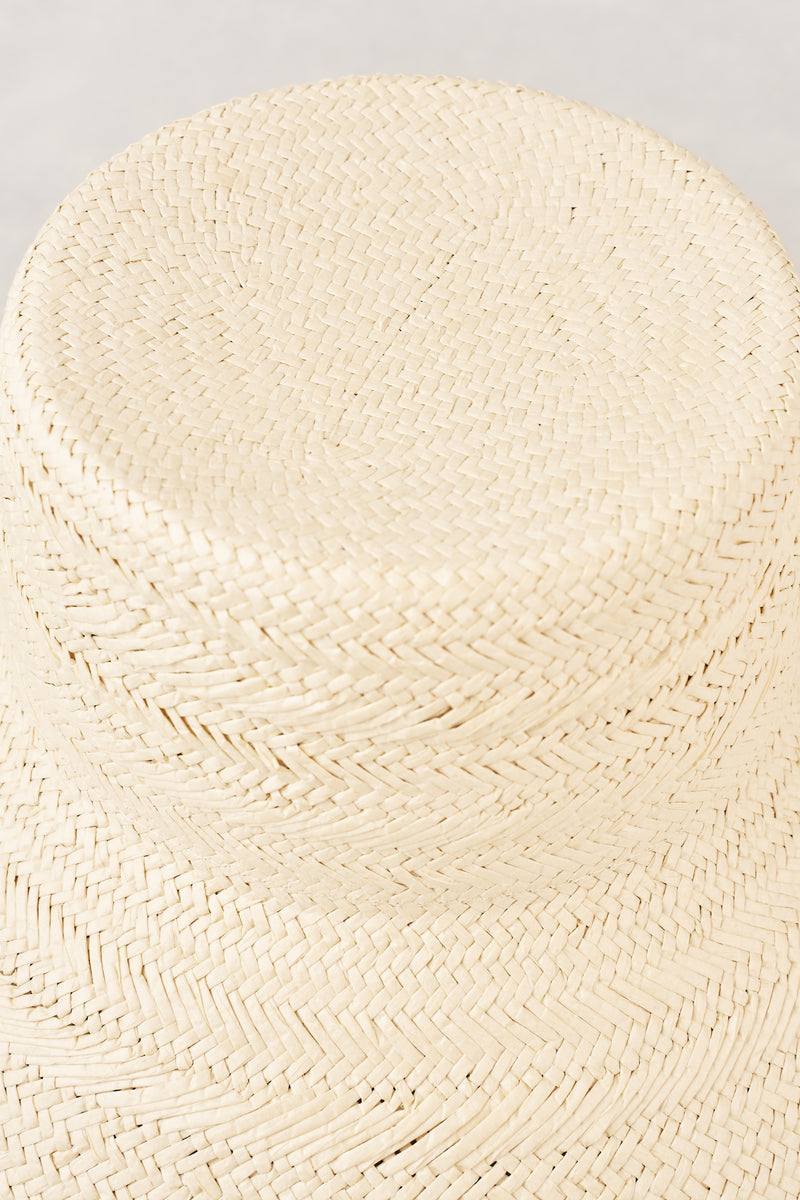 Straw Bucket Hat - Natural