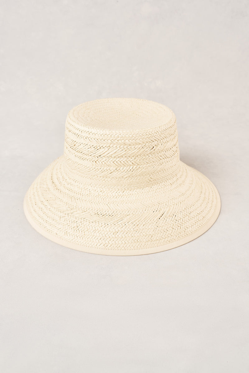 Straw Bucket Hat - Natural
