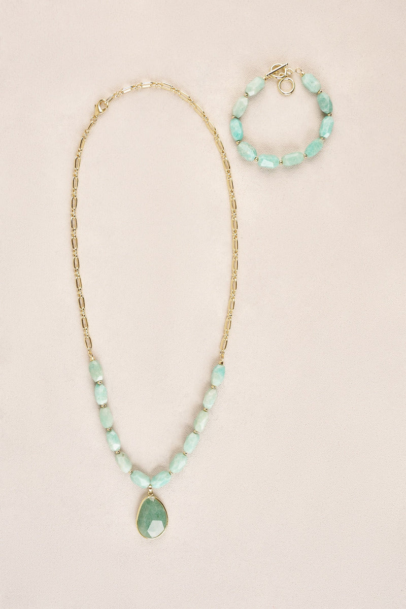 Stone Wrist - Aqua