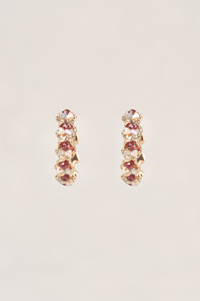 Multi Bead Hoops - Multicolour