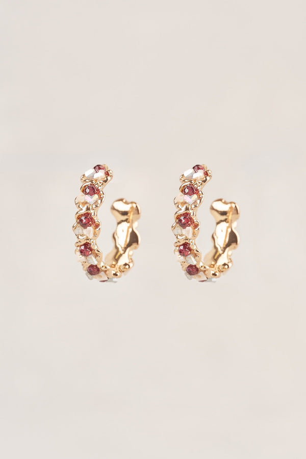 Multi Bead Hoops - Multicolour