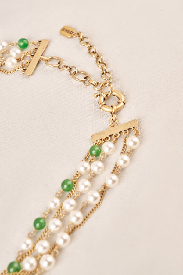 Multi Mix Bead Necklace - Green