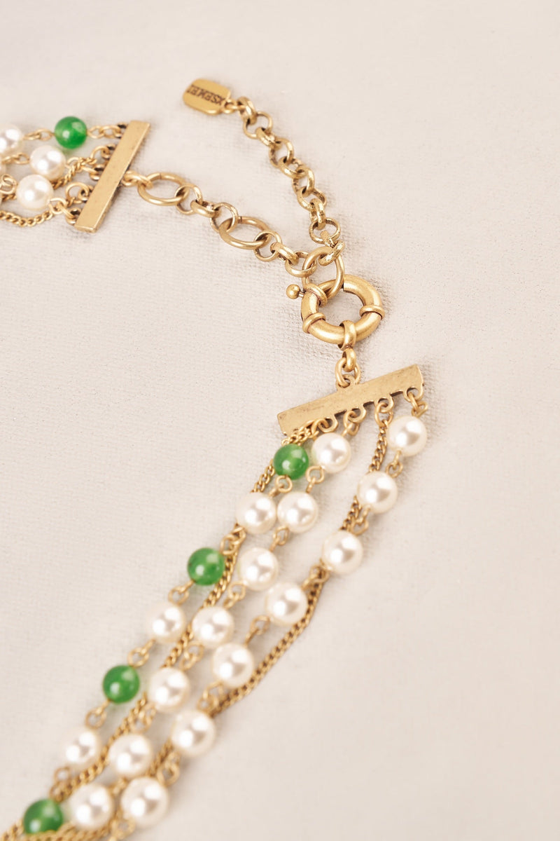 Multi Mix Bead Necklace - Green