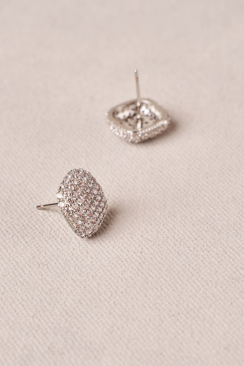 Pavé Earrings - Silver