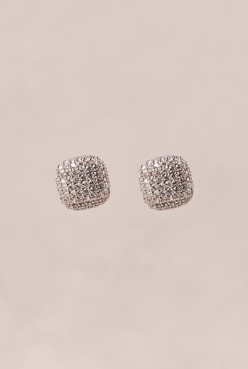 Pavé Earrings - Silver