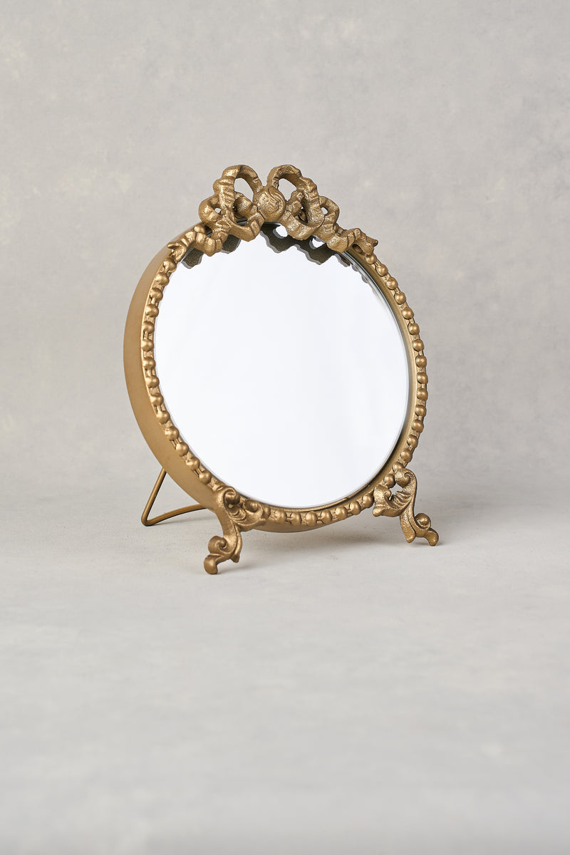 babette standing mirror - gold