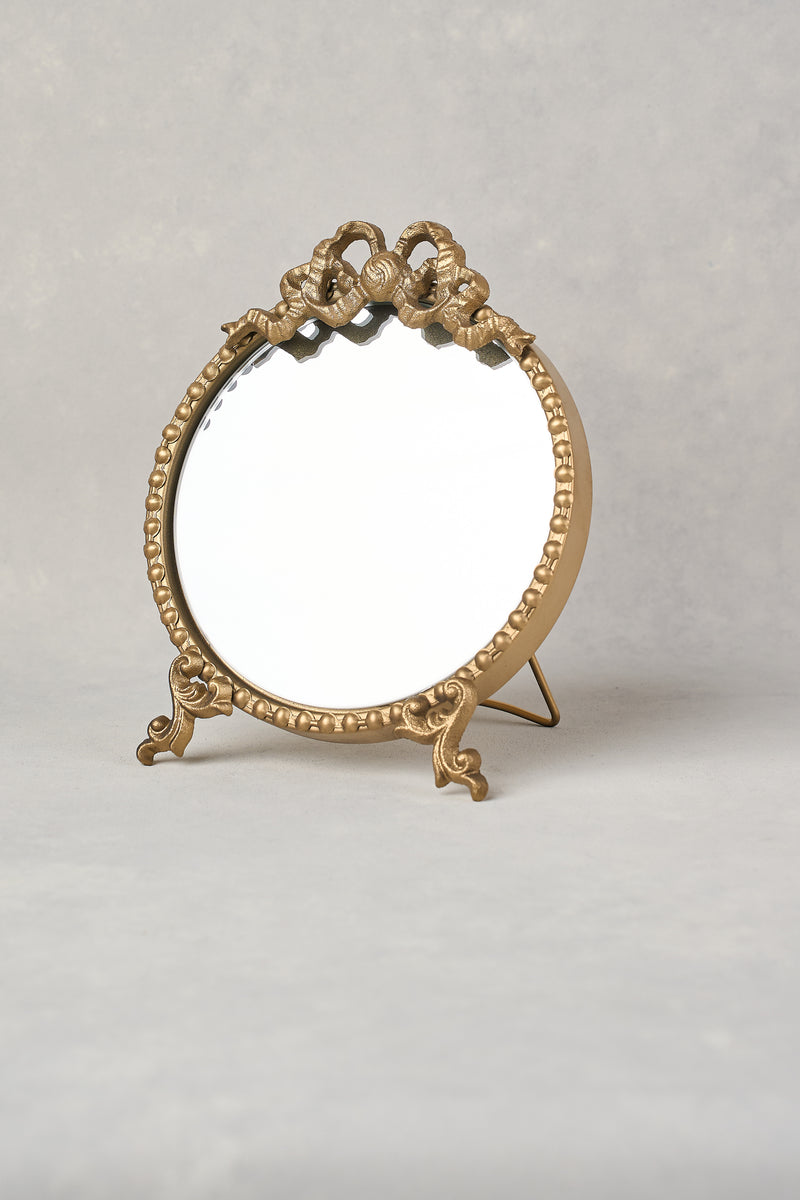 babette standing mirror - gold