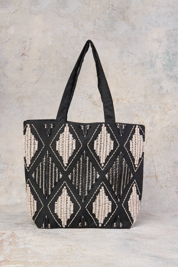 Bailey Beaded Tote Bag