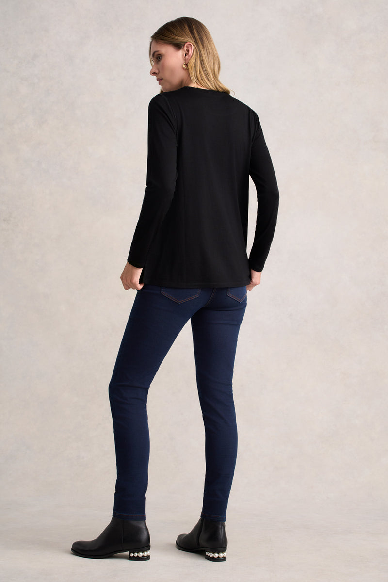 Wool Jersey Tee - Black