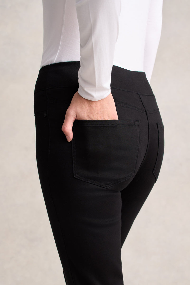 Bengajean ankle length Skinny Leg - Jet Black