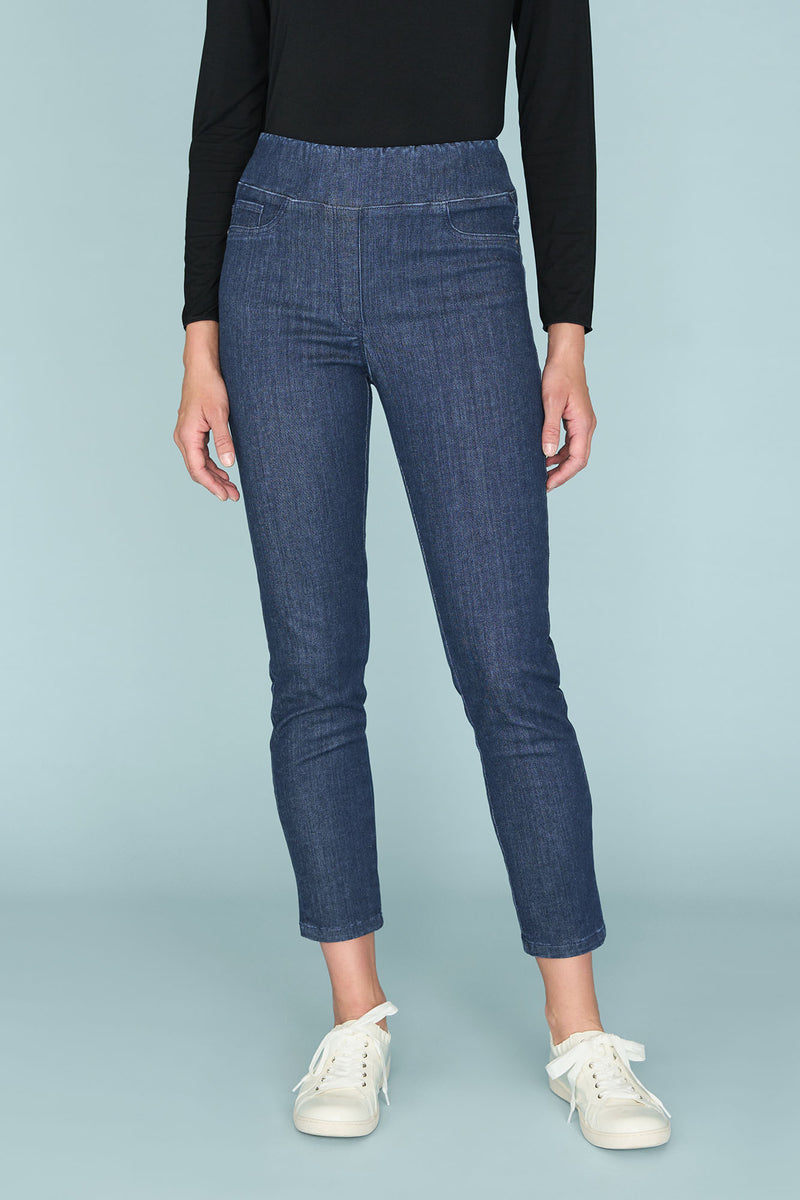 Bengajean Ankle Length Skinny Leg - Indigo Rinse