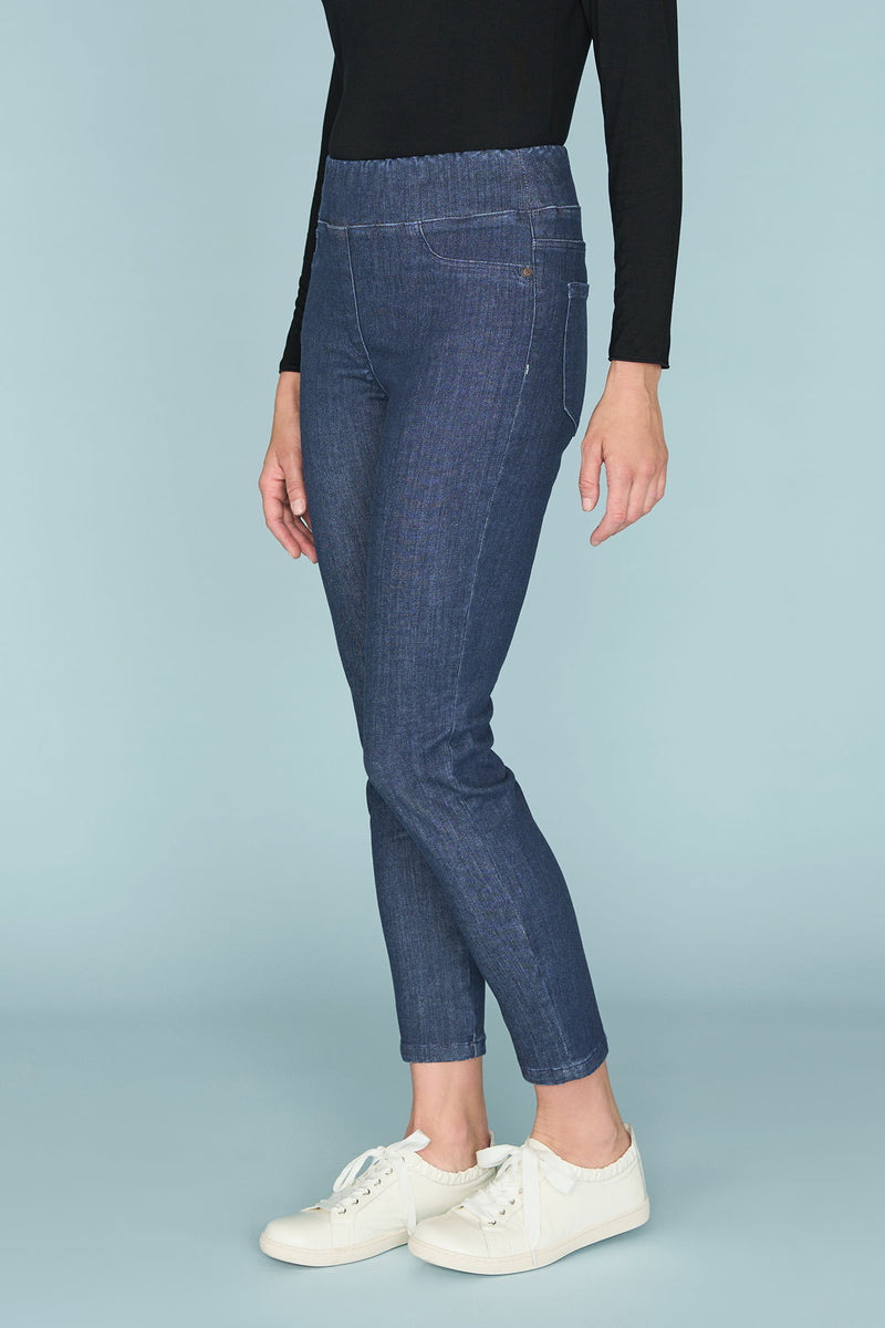 Bengajean Ankle Length Skinny Leg - Indigo Rinse
