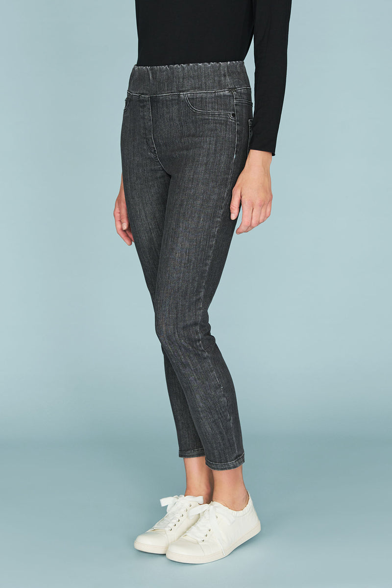 Bengajean Ankle Length Skinny Leg - Deep Grey
