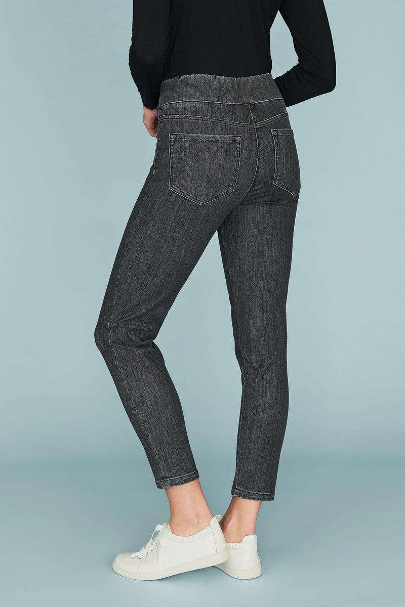 Bengajean Ankle Length Skinny Leg - Deep Grey