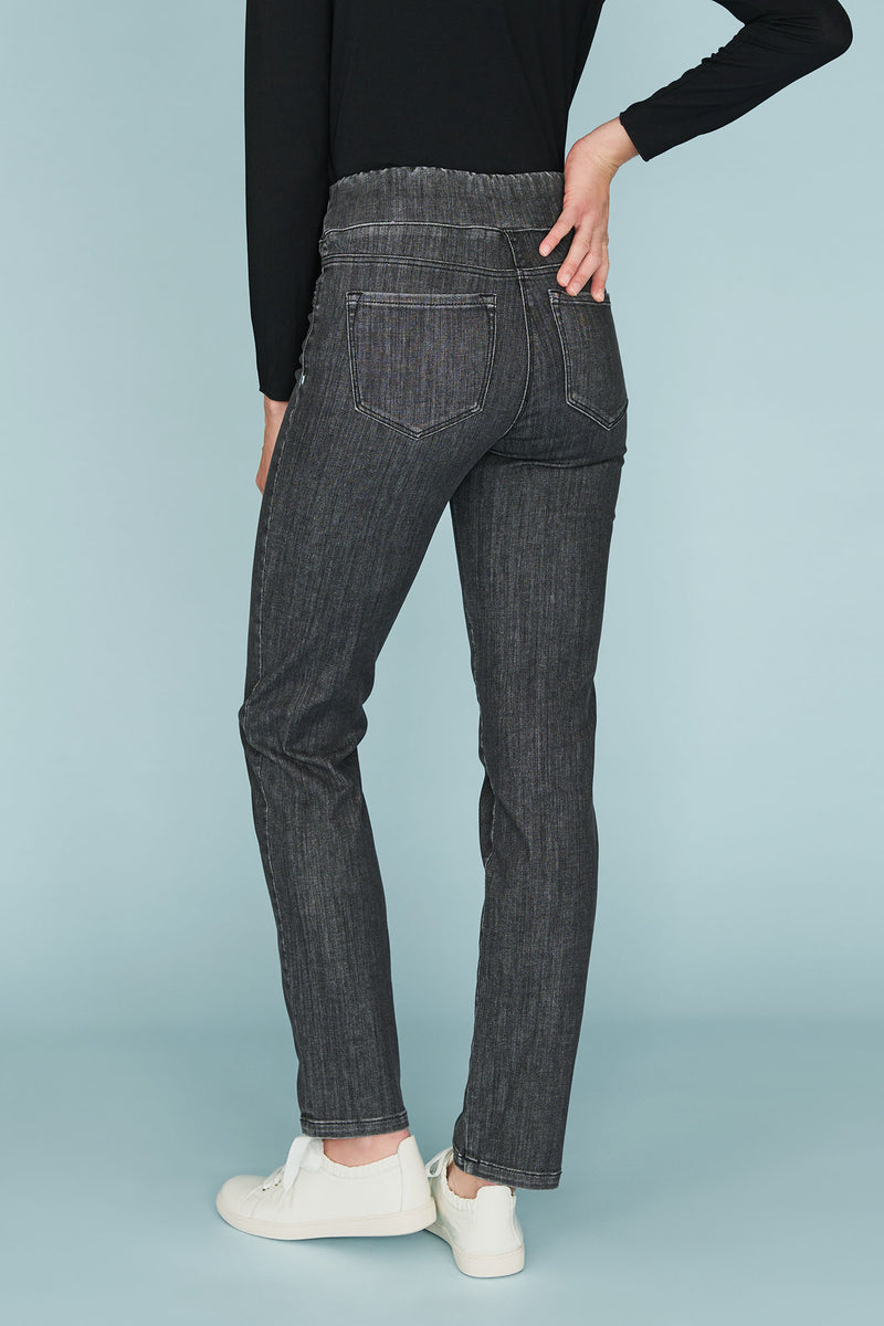 Bengajean Full Length Straight Leg - Deep Grey