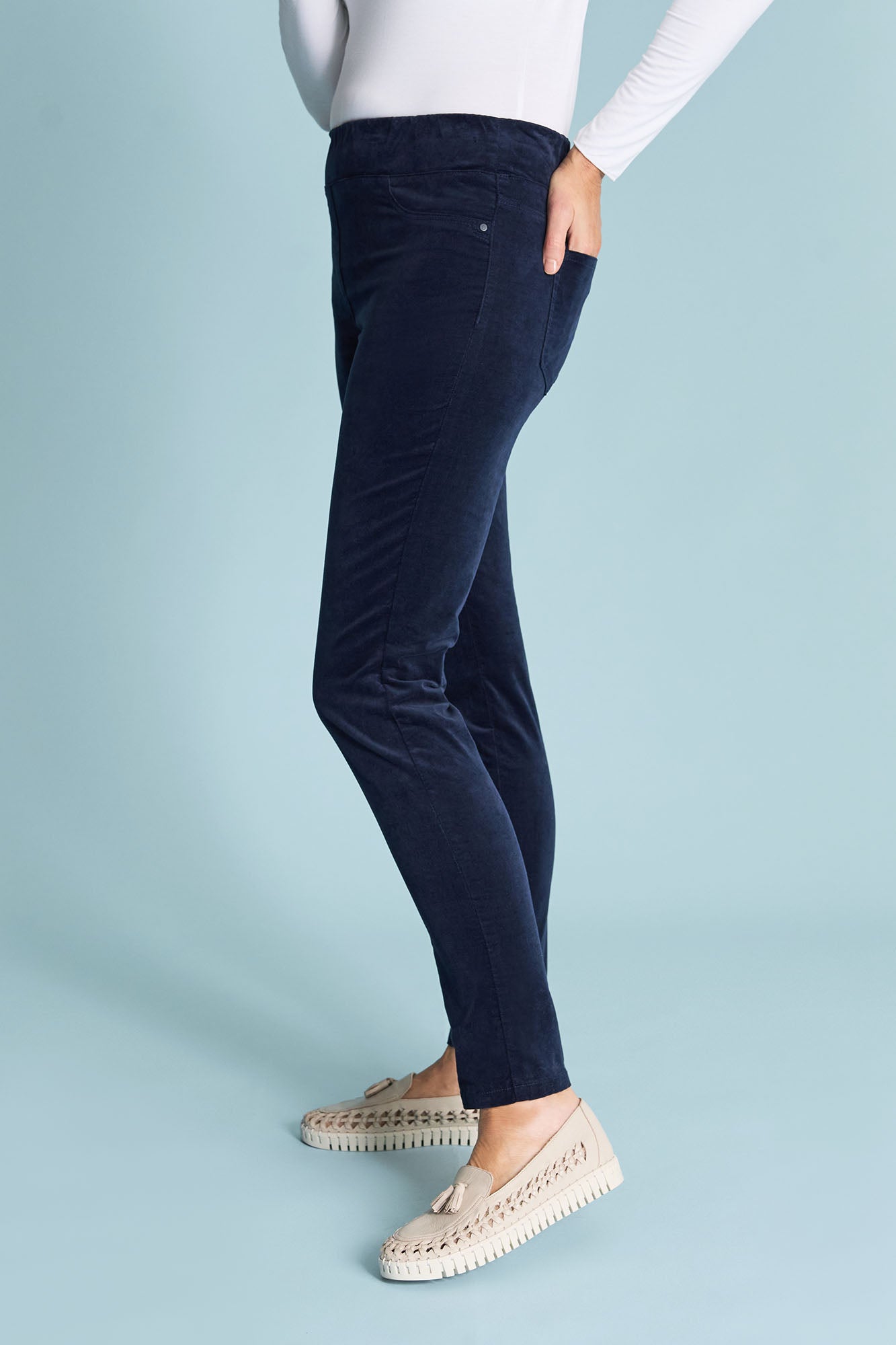 Blue clearance velvet jeans