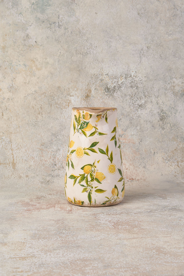 Botanical Lemon Jug Tall