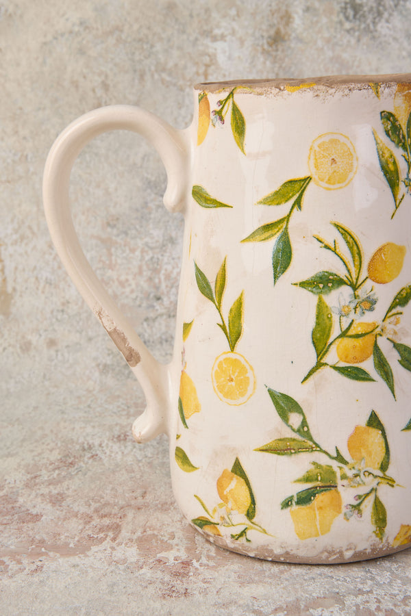 Botanical Lemon Jug Tall