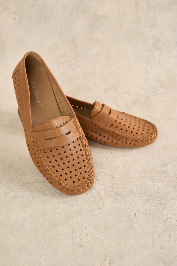 Perforated Leather Loafer