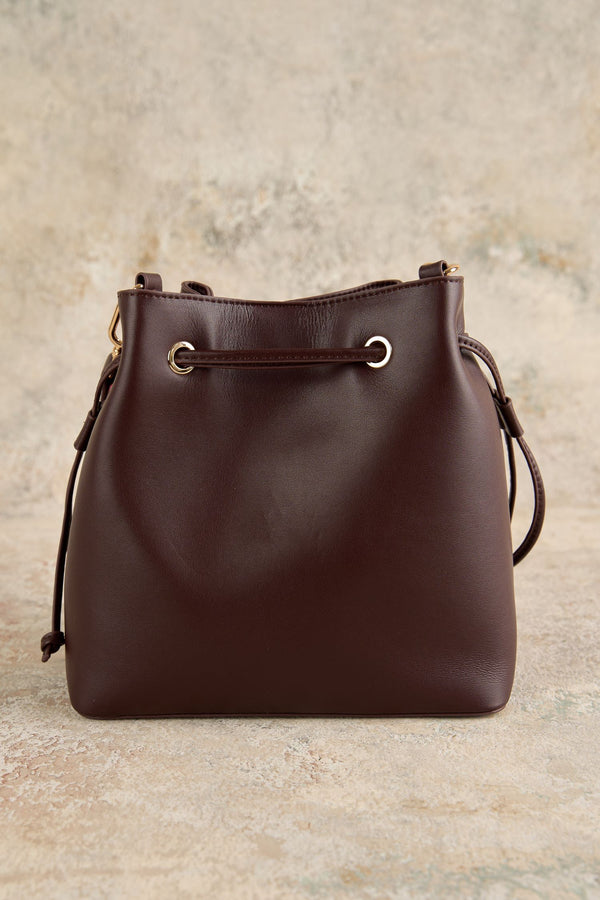 Leoni Leather Bucket Bag