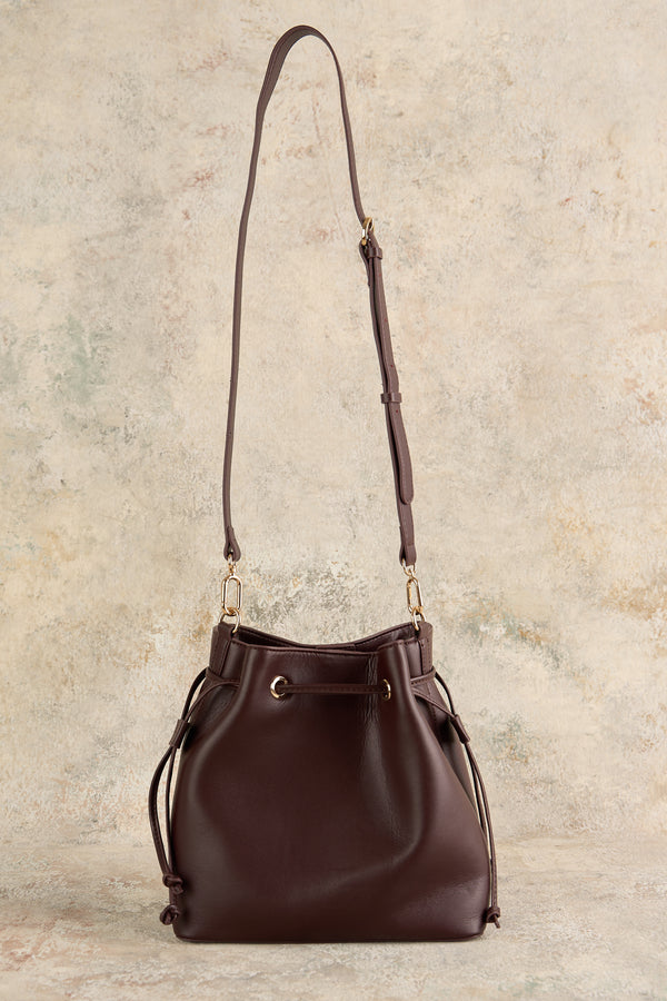 Leoni Leather Bucket Bag