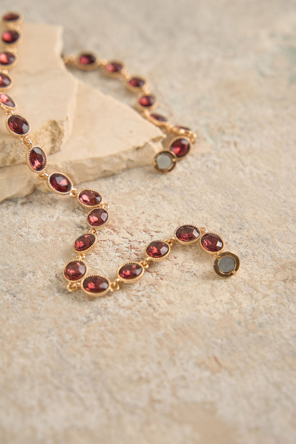 Pomegranate Stone Necklace