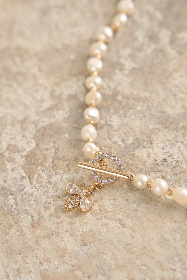 Bee Freshwater Pearl Necklace